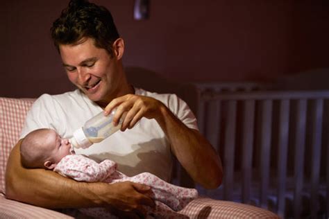 When your baby cries -- and the typical infant will cry about three. . Baby screams with dad at night